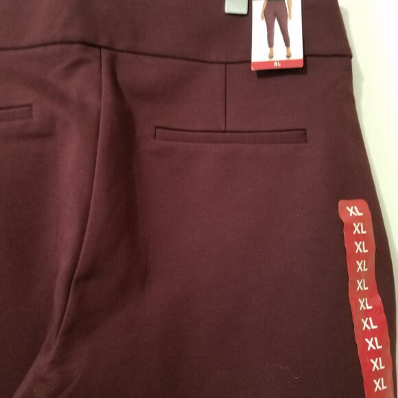 Express Women's Ponte Pant - Size XL - Burgundy Color - NWT!! - Picture 7 of 11